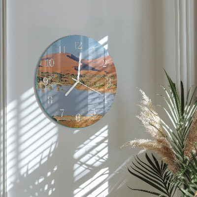 Glas wanduhr Wüste