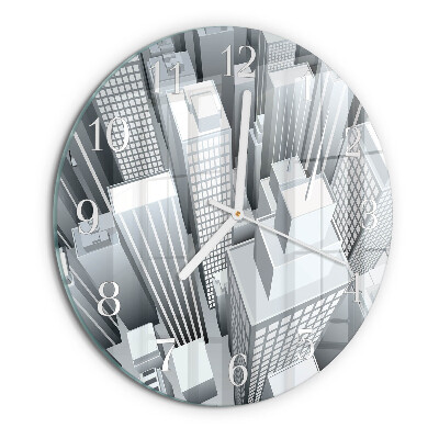 Glas wanduhr Gebäude