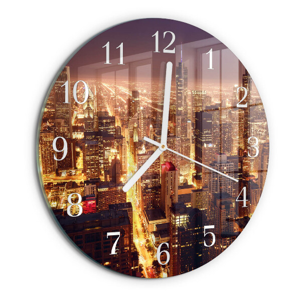 Glas wanduhr Horizont