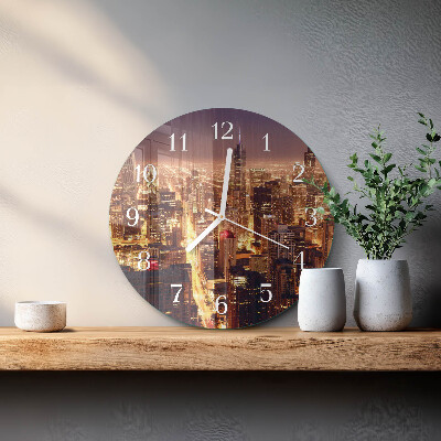 Glas wanduhr Horizont