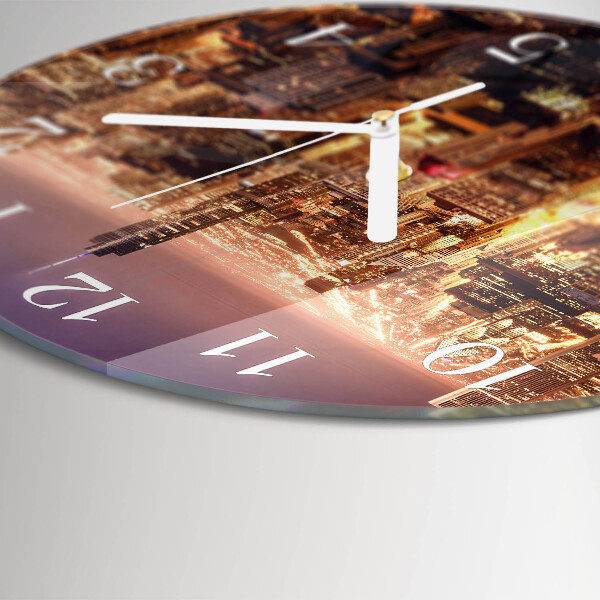 Glas wanduhr Horizont