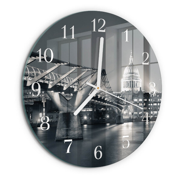Glas wanduhr Horizont