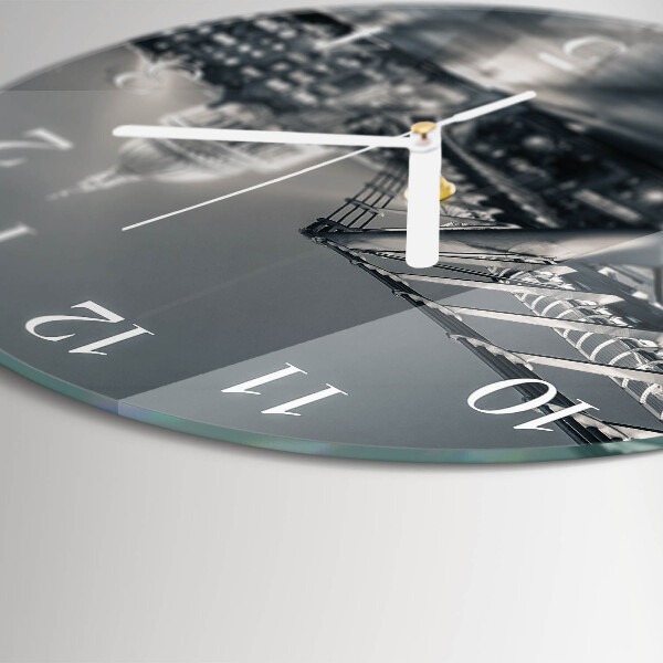 Glas wanduhr Horizont