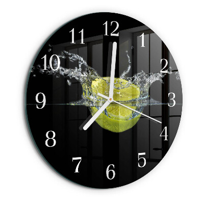 Glas wanduhr Zitronensäure