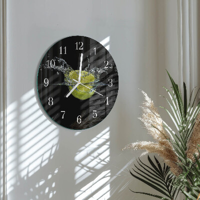 Glas wanduhr Zitronensäure