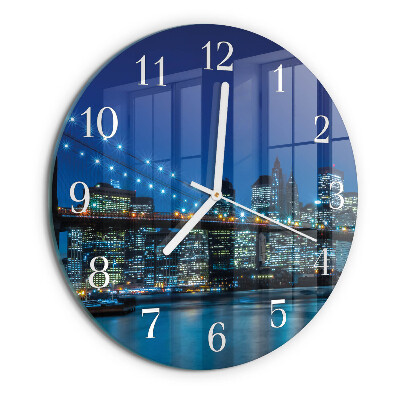 Glas wanduhr Horizont