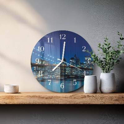 Glas wanduhr Horizont