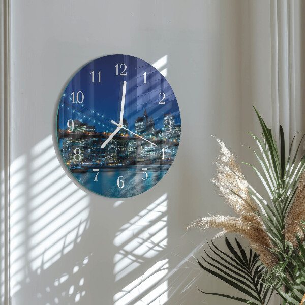 Glas wanduhr Horizont
