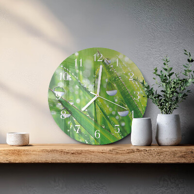 Glas wanduhr Tau