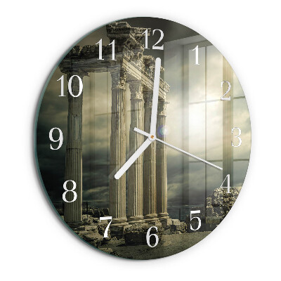 Glas wanduhr Akropolis