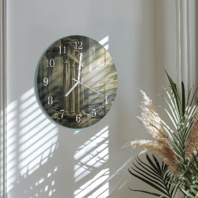Glas wanduhr Akropolis