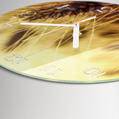 Glas wanduhr Getreide