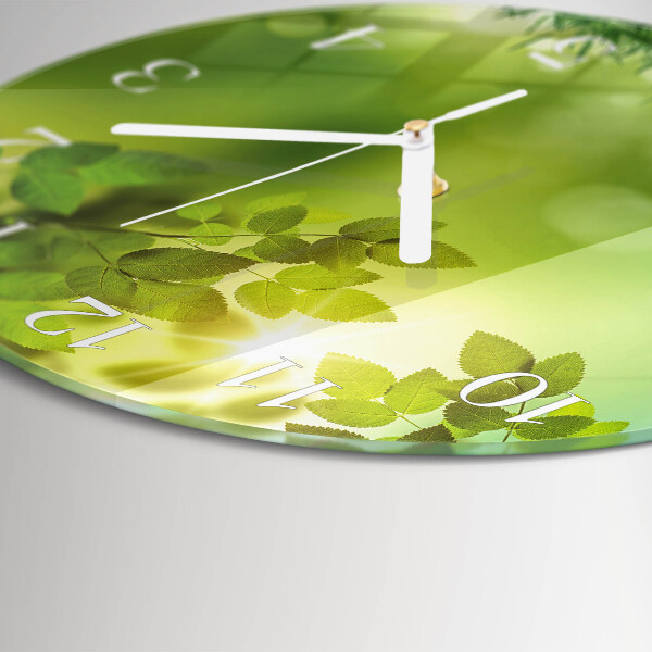 Glas wanduhr Frühling