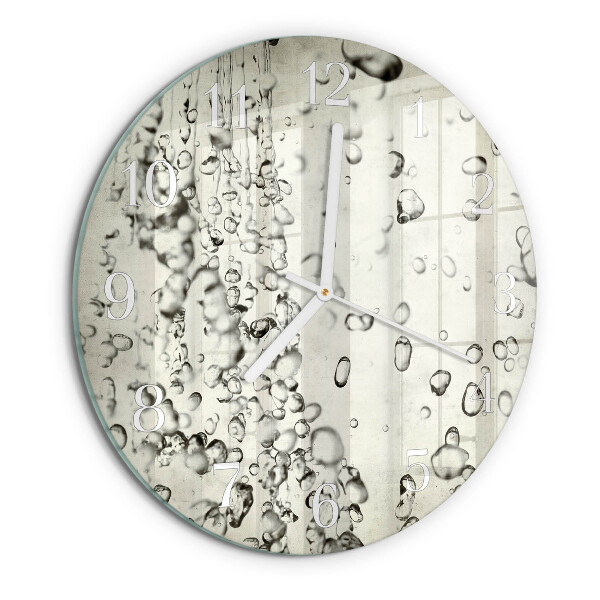 Glas wanduhr Tropfen