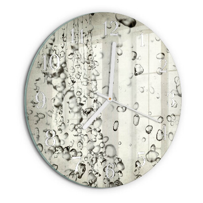Glas wanduhr Tropfen