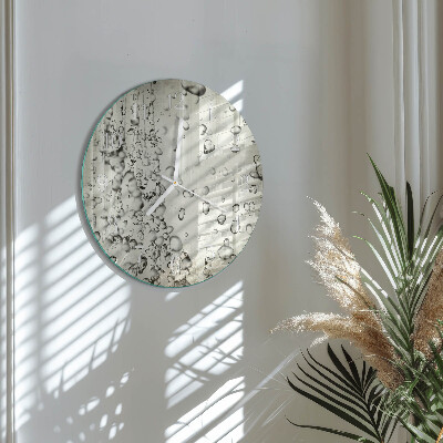 Glas wanduhr Tropfen