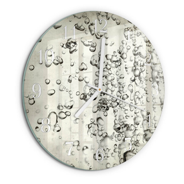 Glas wanduhr Tropfen