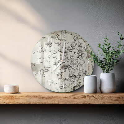 Glas wanduhr Tropfen