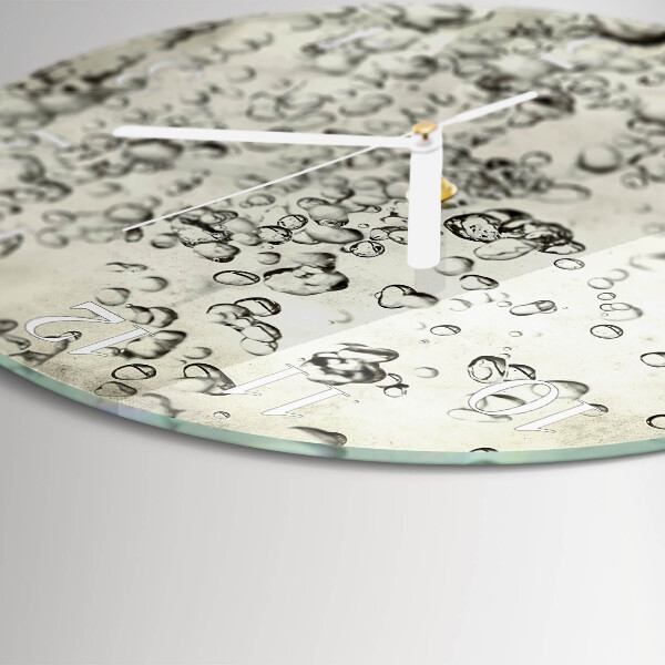 Glas wanduhr Tropfen