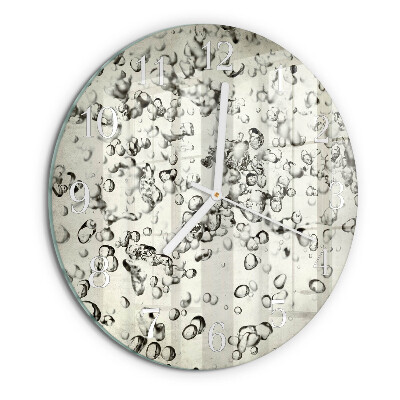 Glas wanduhr Tropfen