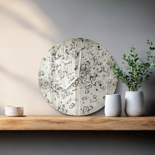 Glas wanduhr Tropfen