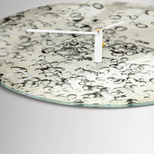 Glas wanduhr Tropfen