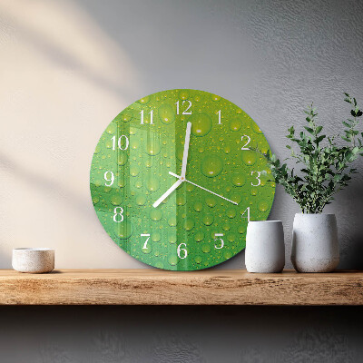 Glas wanduhr Tropfen