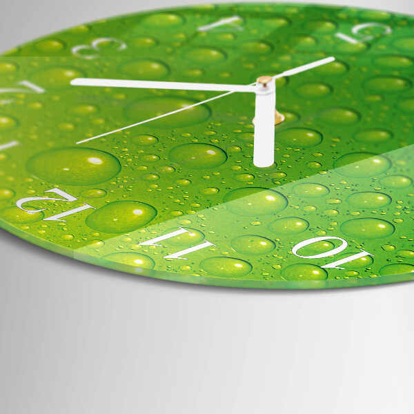 Glas wanduhr Tropfen