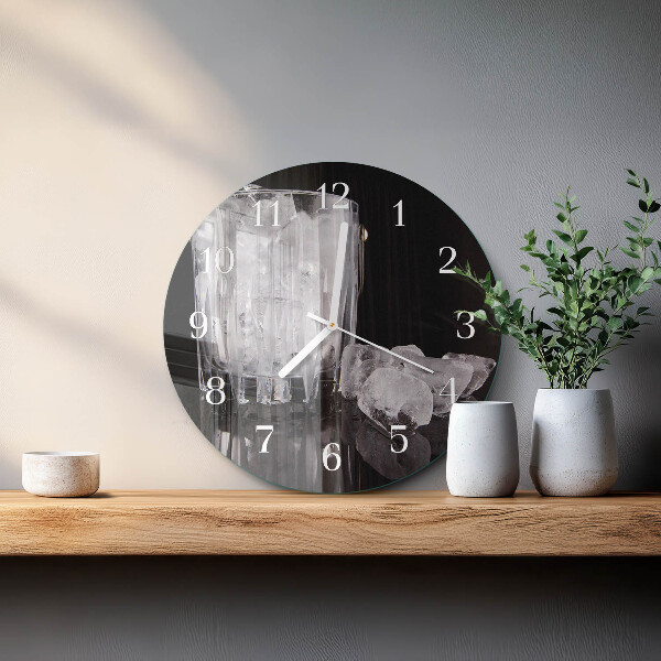 Glas wanduhr Eis