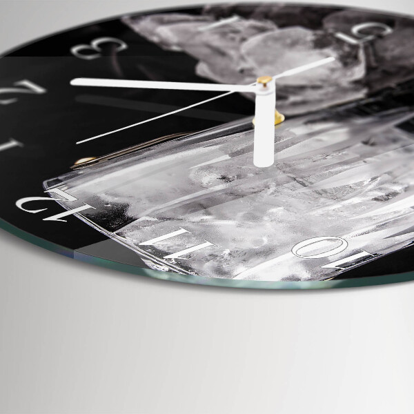 Glas wanduhr Eis