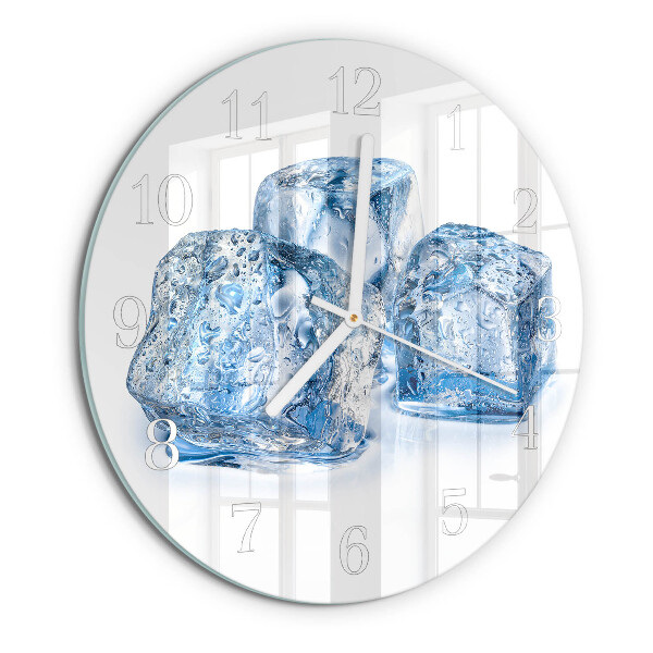 Glas wanduhr Eis
