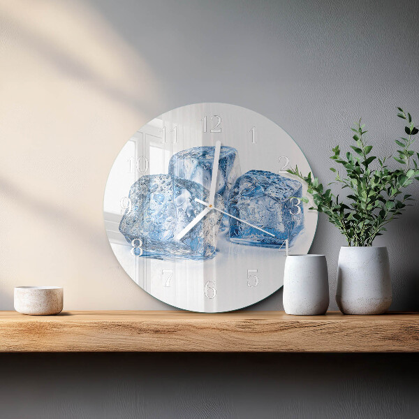 Glas wanduhr Eis