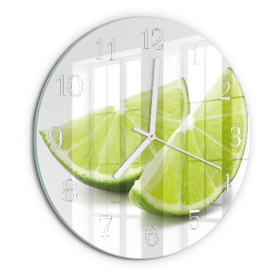 Glas wanduhr Kalziumkarbonat