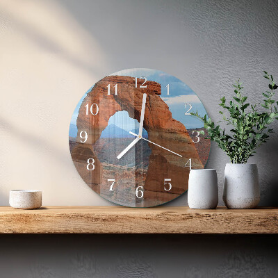 Glas wanduhr Grand Canyon