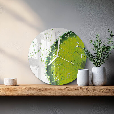 Glas wanduhr Kalziumkarbonat