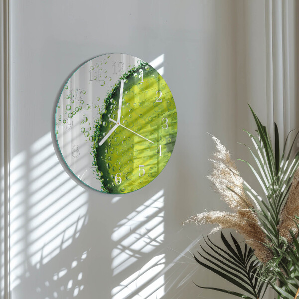 Glas wanduhr Kalziumkarbonat