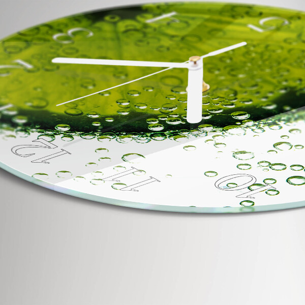 Glas wanduhr Kalziumkarbonat