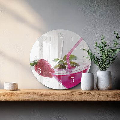 Glas wanduhr Cocktail