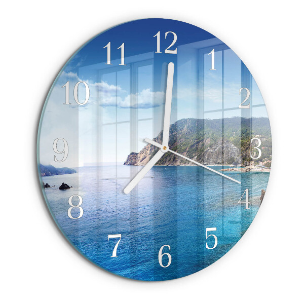 Glas wanduhr Bucht