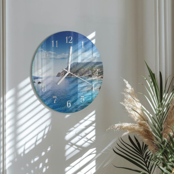 Glas wanduhr Bucht