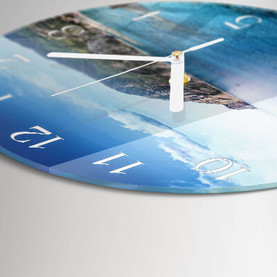 Glas wanduhr Bucht