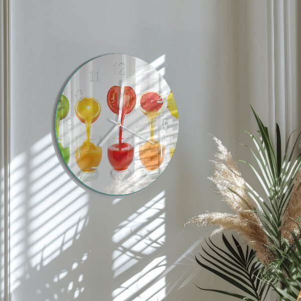 Glas wanduhr Saft
