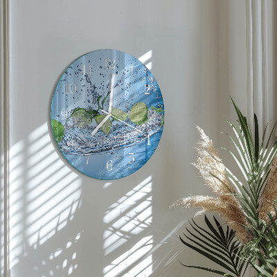 Glas wanduhr Limes