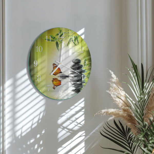 Glas wanduhr Natur