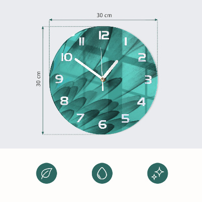 Glas wanduhr Kaffeebohnen