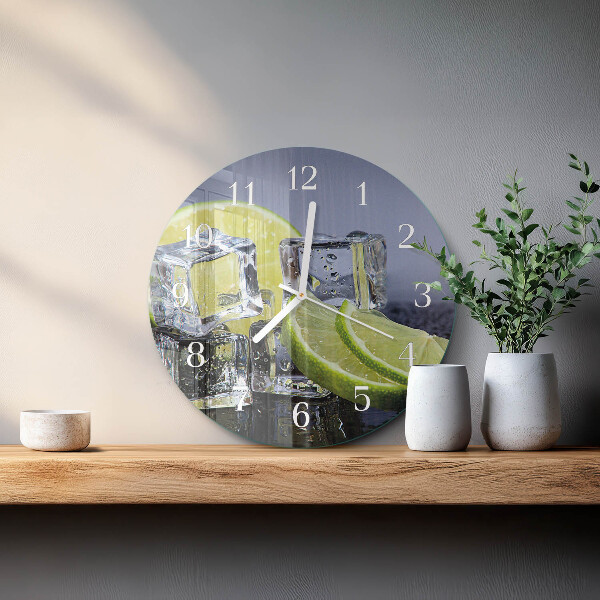 Glas wanduhr Zitrusfrüchte