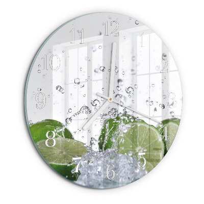Glas wanduhr Limes