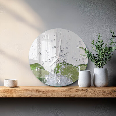 Glas wanduhr Limes