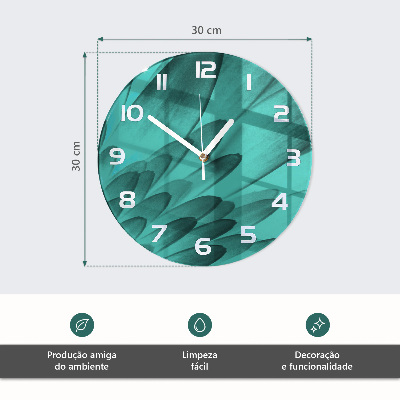 Glas wanduhr Limes
