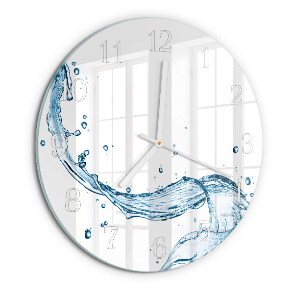 Glas wanduhr Wasser